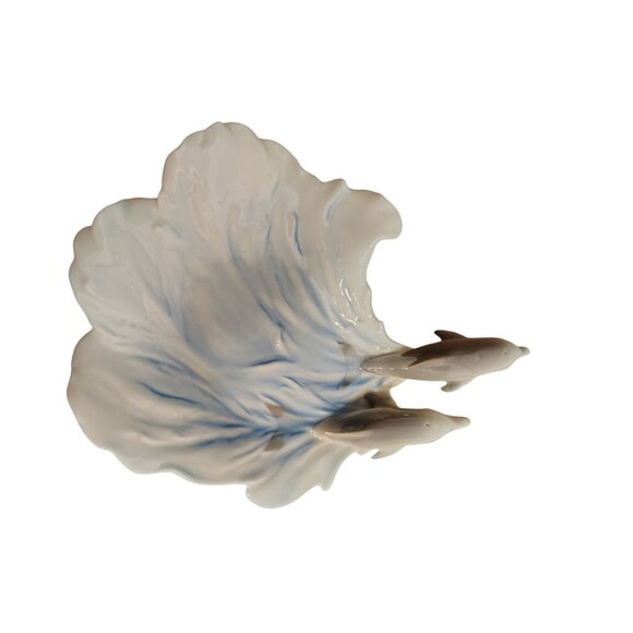 Franz Dolphin Teacup & Saucer Set, Riding Ocean Waves Porcelain Hand Painted - Picture 8 of 9